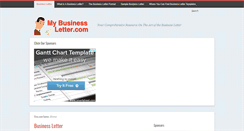 Desktop Screenshot of mybusinessletter.com