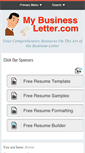 Mobile Screenshot of mybusinessletter.com